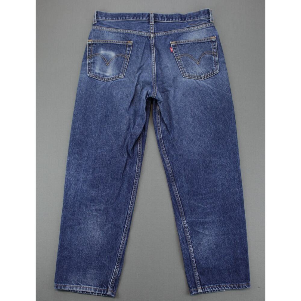 Levis 550 Jeans Vintage Y2K Relaxed Fit Straight Leg Mens 36x30 Blue - Picture 10 of 10